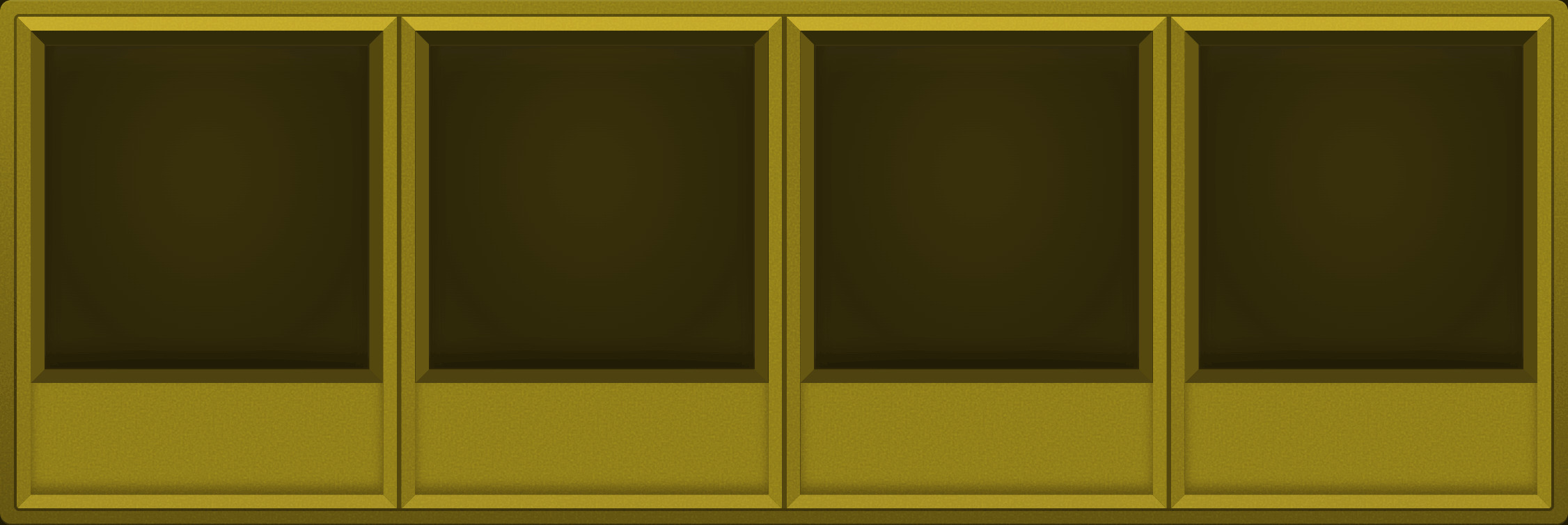 Yellow Display Case (1x4)